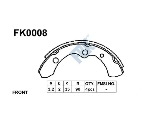 Brake Shoe Set (FK0008)
