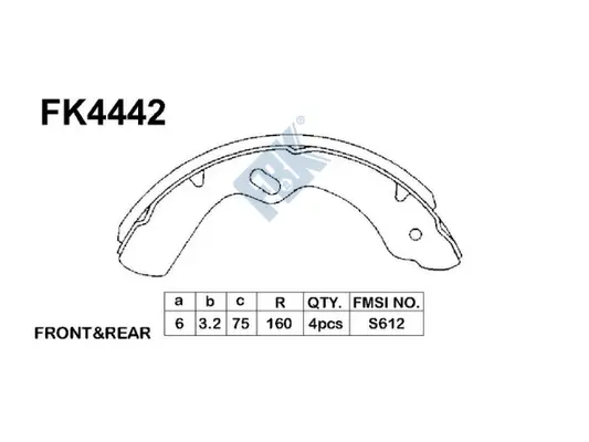 Brake Shoe Set (FK4442)