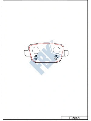 Brake Pad Set, disc brake (FD3868)