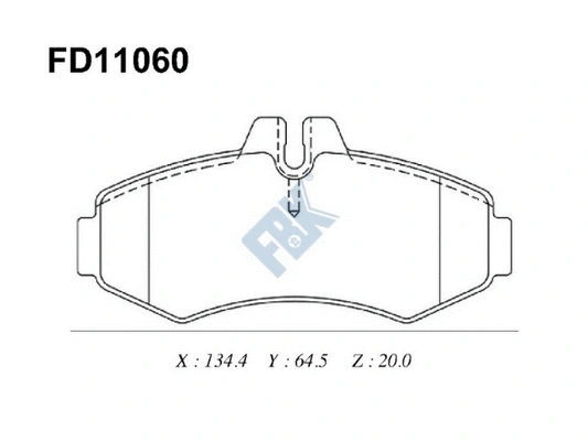 Brake Pad Set, disc brake (FD11060)
