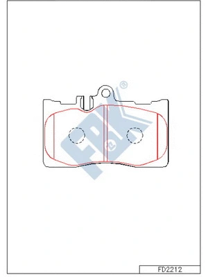 Brake Pad Set, disc brake (FD2212)