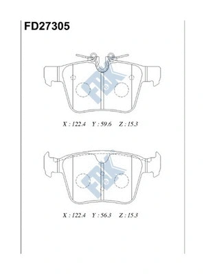 Brake Pad Set, disc brake (FD27305)
