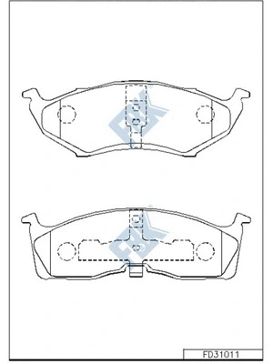 Brake Pad Set, disc brake (FD31011)