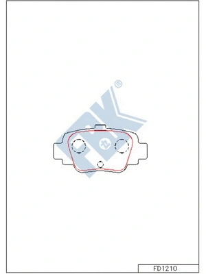 Brake Pad Set, disc brake (FD1210)