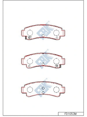 Brake Pad Set, disc brake (FD1053M)