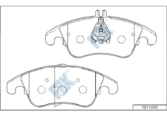 Brake Pad Set, disc brake (FD11045)