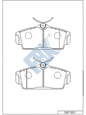 Brake Pad Set, disc brake (FD1801)