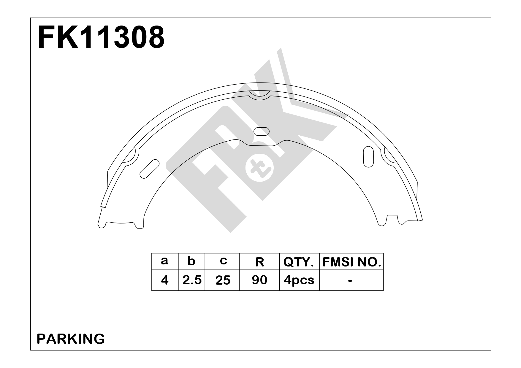 Brake Shoe Set (FK11308)