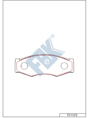 Brake Pad Set, disc brake (FD1025)