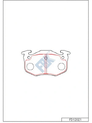 Brake Pad Set, disc brake (FD12021)