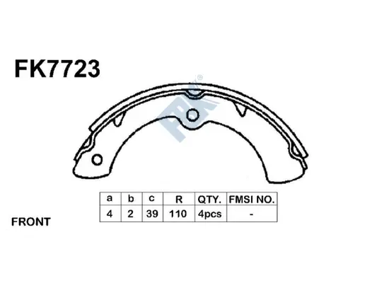 Brake Shoe Set (FK7723)