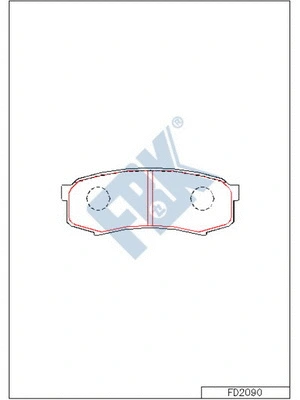 Brake Pad Set, disc brake (FD2090)