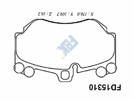 Brake Pad Set, disc brake (FD15310)