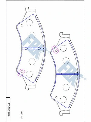 Brake Pad Set, disc brake (FD3889MA)