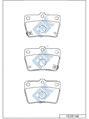 Brake Pad Set, disc brake (FD2814M)