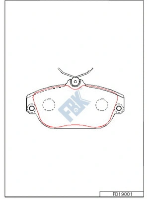 Brake Pad Set, disc brake (FD19001)