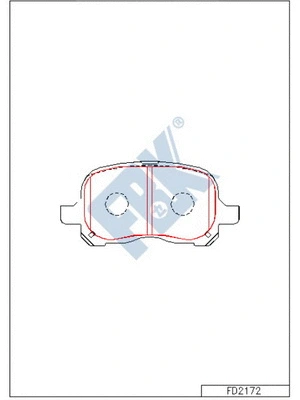 Brake Pad Set, disc brake (FD2172)