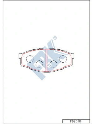 Brake Pad Set, disc brake (FD2018)