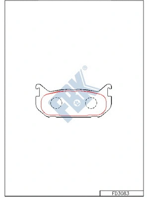 Brake Pad Set, disc brake (FD3083)