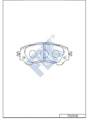 Brake Pad Set, disc brake (FD2908)