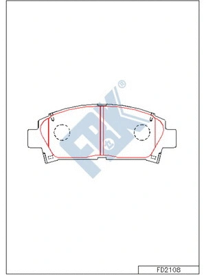 Brake Pad Set, disc brake (FD2108)