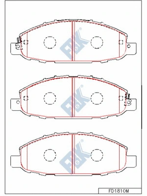 Brake Pad Set, disc brake (FD1810M)