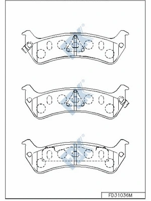Brake Pad Set, disc brake (FD31036M)