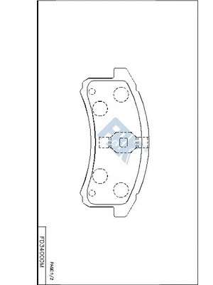 Brake Pad Set, disc brake (FD34000M)