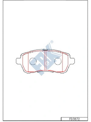 Brake Pad Set, disc brake (FD3872)