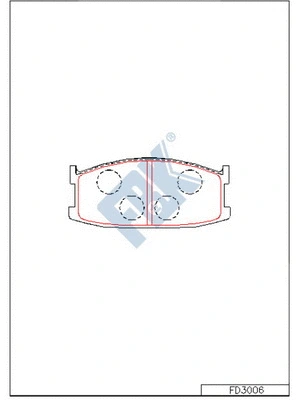 Brake Pad Set, disc brake (FD3006)