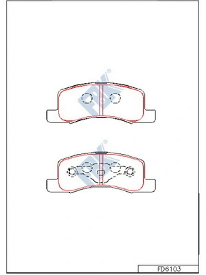 Brake Pad Set, disc brake (FD6103)