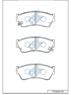 Brake Pad Set, disc brake (FD28301M)
