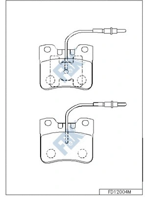 Brake Pad Set, disc brake (FD12004MS)
