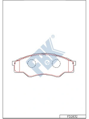 Brake Pad Set, disc brake (FD2832)