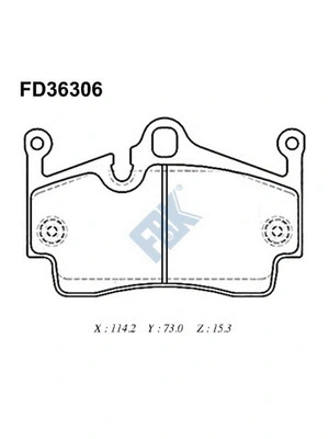 Brake Pad Set, disc brake (FD36306)