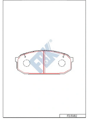 Brake Pad Set, disc brake (FD3082)