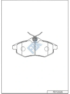Brake Pad Set, disc brake (FD12026)