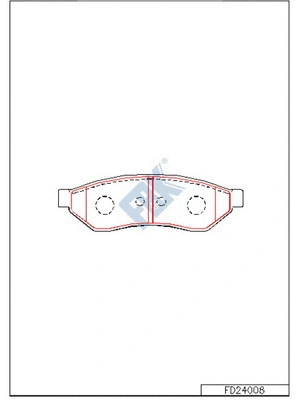 Brake Pad Set, disc brake (FD24008)