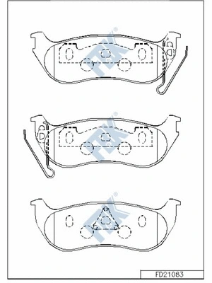 Brake Pad Set, disc brake (FD21083)
