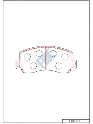 Brake Pad Set, disc brake (FD6001)