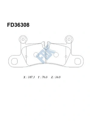 Brake Pad Set, disc brake (FD36308)