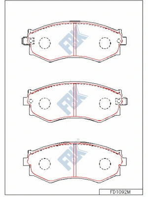 Brake Pad Set, disc brake (FD1092M)