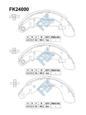 Brake Shoe Set (FK24000)