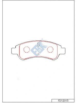 Brake Pad Set, disc brake (FD12015)