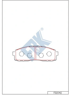 Brake Pad Set, disc brake (FD2042)