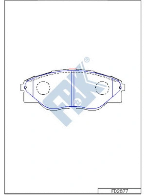 Brake Pad Set, disc brake (FD2877)
