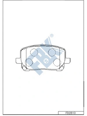 Brake Pad Set, disc brake (FD2810)