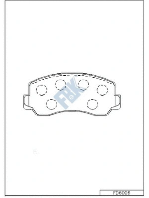Brake Pad Set, disc brake (FD6006)