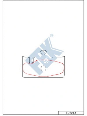 Brake Pad Set, disc brake (FD2213)
