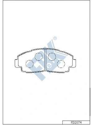 Brake Pad Set, disc brake (FD2074)